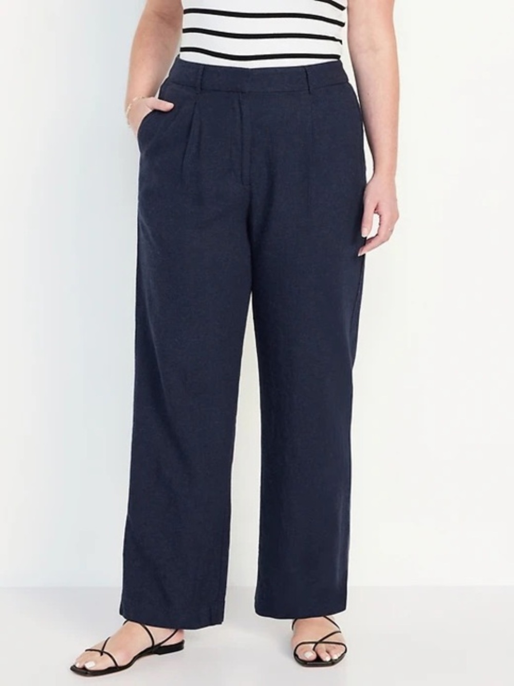 Old Navy Women’s Navy Extra High-Waisted Wide-Leg Taylor Pants
